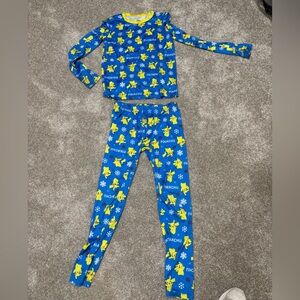 Pokemon Pikachu Blue Kids Sleepwear Set